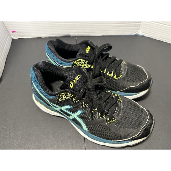 ASICS GT-2000 4 T656N Women's Running Shoes Black Blue Size 8 1/2 - Picture 1 of 11